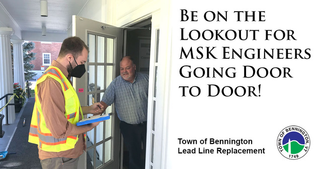 MKS engineers going door to door